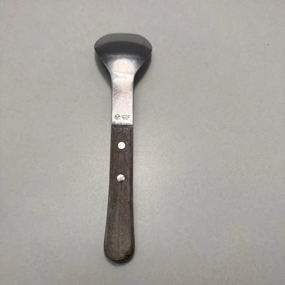 Vtg Vernco Ice Cream Spade Spoon Scoop Stainless w Wood Handle Vernon Co